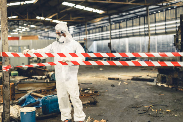 Professional Biohazard technician working in Reevesville, SC